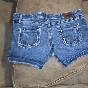 BKE Distressed Blue Jean Shorts
